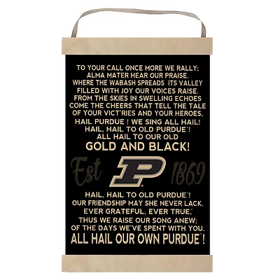 Purdue Boilermakers Fight Song Banner Sign
