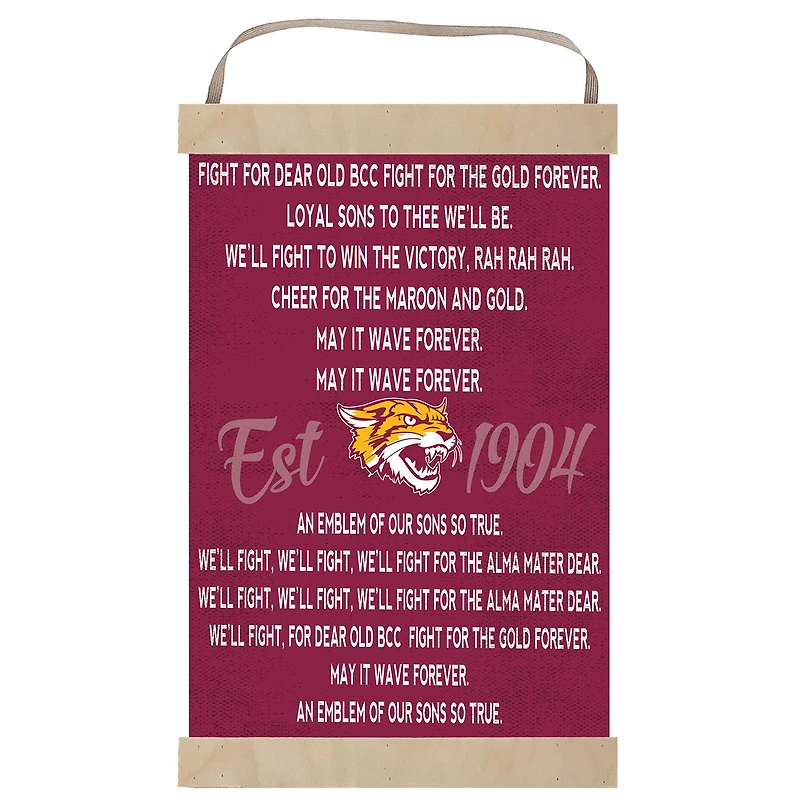 Bethune-Cookman Wildcats Fight Song Banner Sign