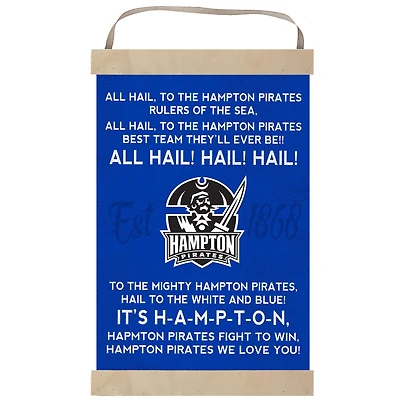 Hampton Pirates Fight Song Banner Sign