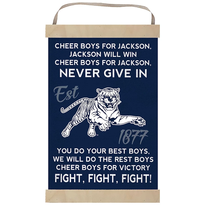Jackson State Tigers Fight Song Banner Sign