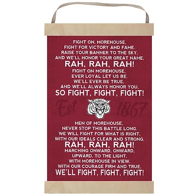 Morehouse Maroon Tigers Fight Song Banner Sign