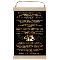 Missouri Tigers Fight Song Banner Sign