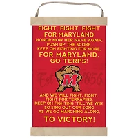 Maryland Terrapins Fight Song Banner Sign