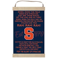 Syracuse Orange Fight Song Banner Sign