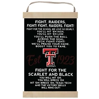 Texas Tech Red Raiders Fight Song Banner Sign