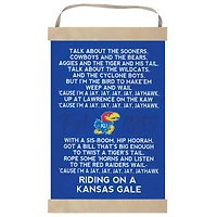 Kansas Jayhawks Fight Song Banner Sign