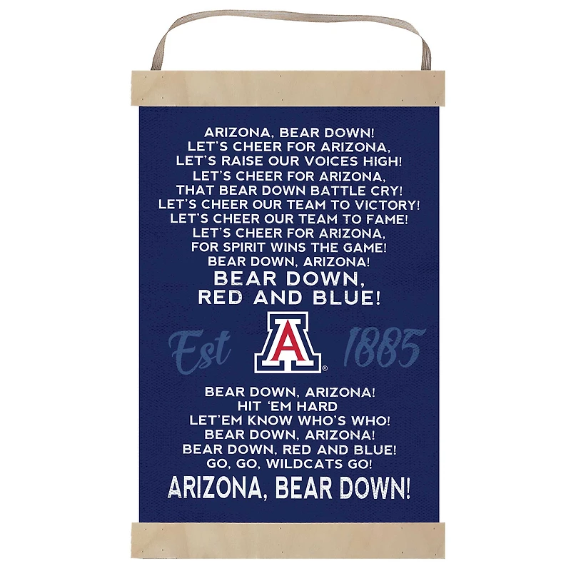 Arizona Wildcats Fight Song Banner Sign