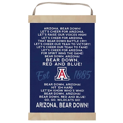 Arizona Wildcats Fight Song Banner Sign