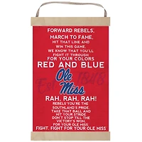 Ole Miss Rebels Fight Song Banner Sign