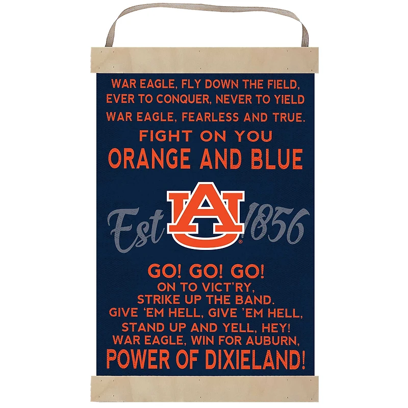 Auburn Tigers Fight Song Banner Sign