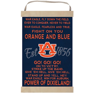 Auburn Tigers Fight Song Banner Sign