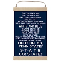 Penn State Nittany Lions Fight Song Banner Sign