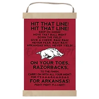 Arkansas Razorbacks Fight Song Banner Sign