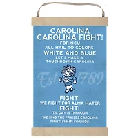 North Carolina Tar Heels Fight Song Banner Sign