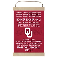 Oklahoma Sooners Fight Song Banner Sign