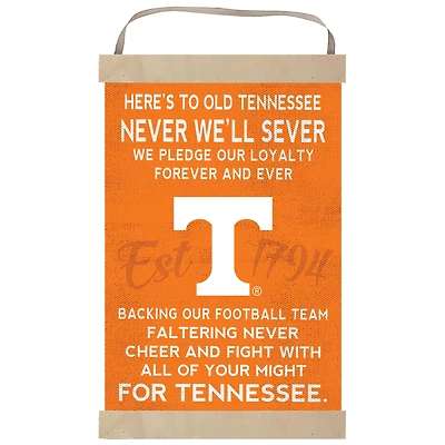Tennessee Volunteers Fight Song Banner Sign
