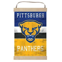 Pitt Panthers Retro Logo Banner Sign