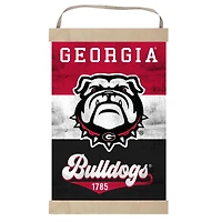 Georgia Bulldogs Retro Logo Banner Sign