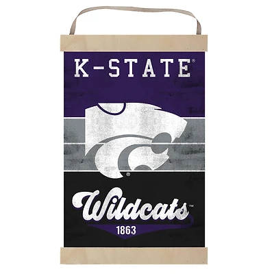 Kansas State Wildcats Retro Logo Banner Sign