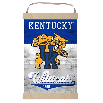 Kentucky Wildcats Retro Logo Banner Sign