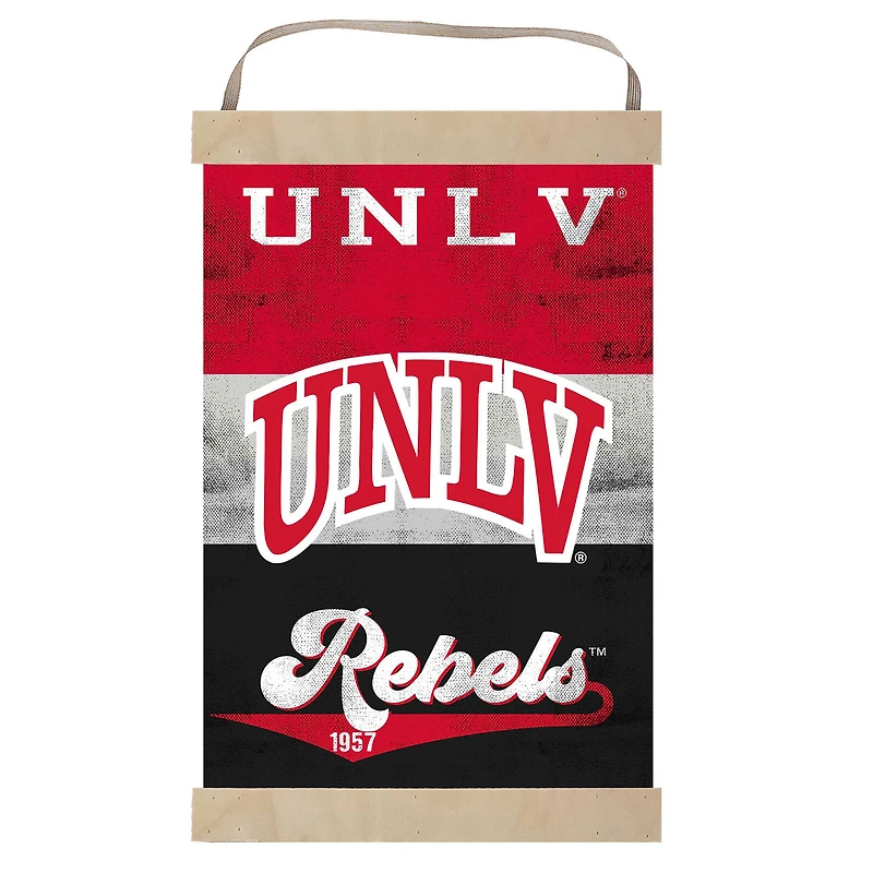 UNLV Rebels Retro Logo Banner Sign