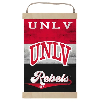 UNLV Rebels Retro Logo Banner Sign
