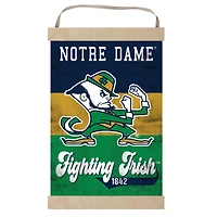 Notre Dame Fighting Irish Retro Logo Banner Sign