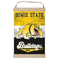 Bowie State Bulldogs Retro Logo Banner Sign