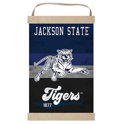 Jackson State Tigers Retro Logo Banner Sign