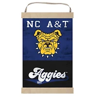 North Carolina A&T Aggies Retro Logo Banner Sign