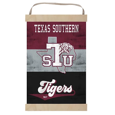 Texas Southern Tigers Retro Logo Banner Sign