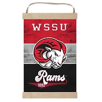 Winston-Salem State Rams Retro Logo Banner Sign