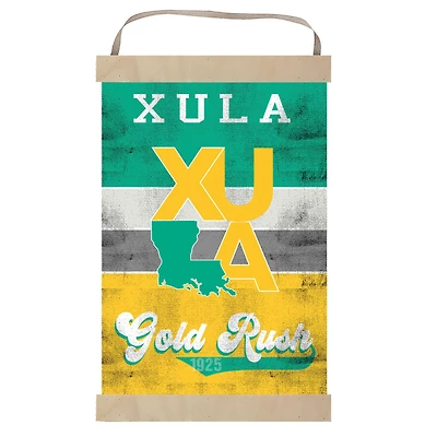 XULA Gold Retro Logo Banner Sign