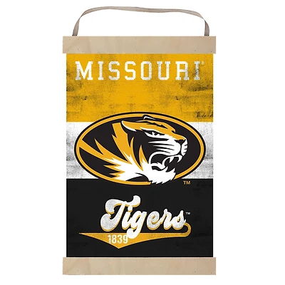 Missouri Tigers Retro Logo Banner Sign