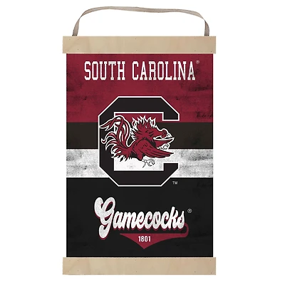 South Carolina Gamecocks Retro Logo Banner Sign