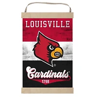 Louisville Cardinals Retro Logo Banner Sign