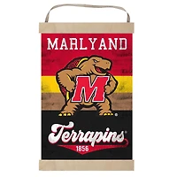 Maryland Terrapins Retro Logo Banner Sign
