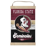 Florida State Seminoles Retro Logo Banner Sign