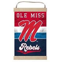 Ole Miss Rebels Retro Logo Banner Sign