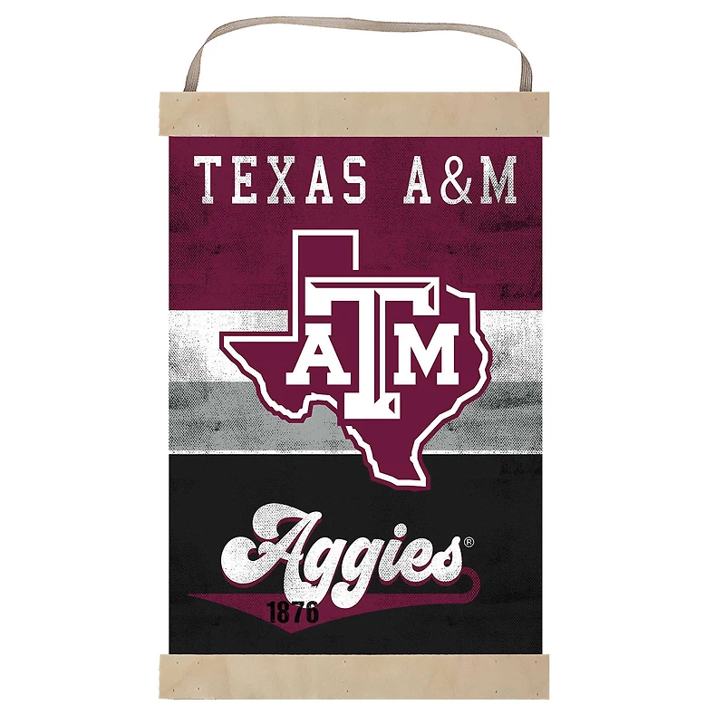 Texas A&M Aggies Retro Logo Banner Sign