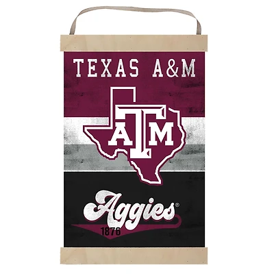 Texas A&M Aggies Retro Logo Banner Sign