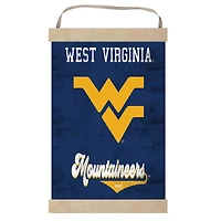 West Virginia Mountaineers Retro Logo Banner Sign