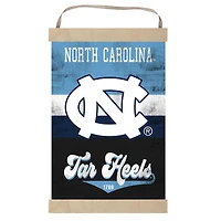 North Carolina Tar Heels Retro Logo Banner Sign