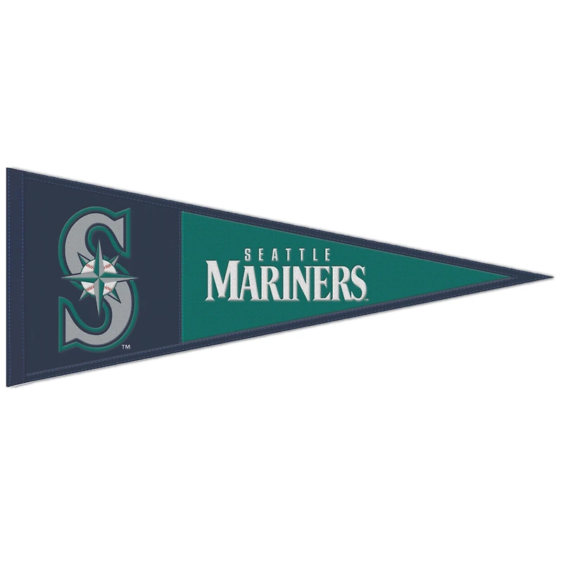 WinCraft Seattle Mariners 13" x 32" Wool Primary Logo Pennant