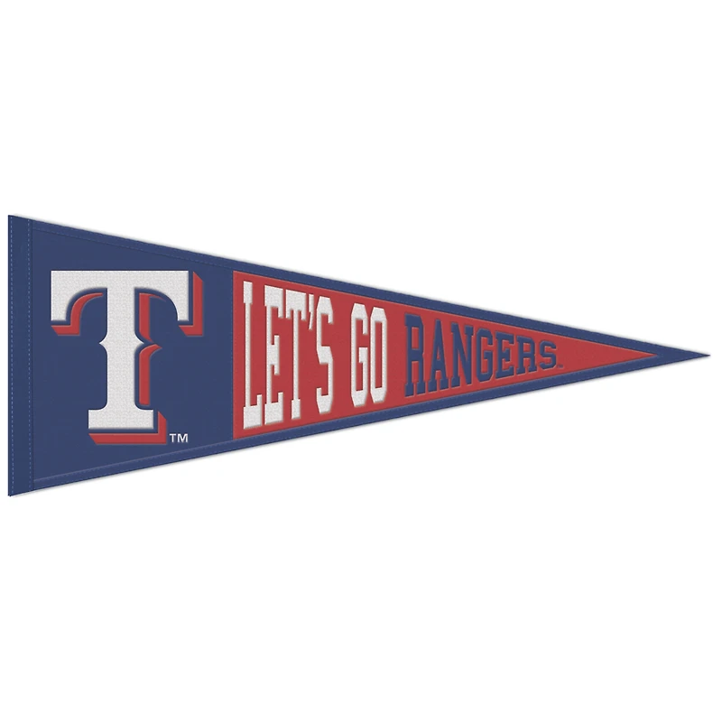 WinCraft Texas Rangers 13" x 32" Slogan Pennant