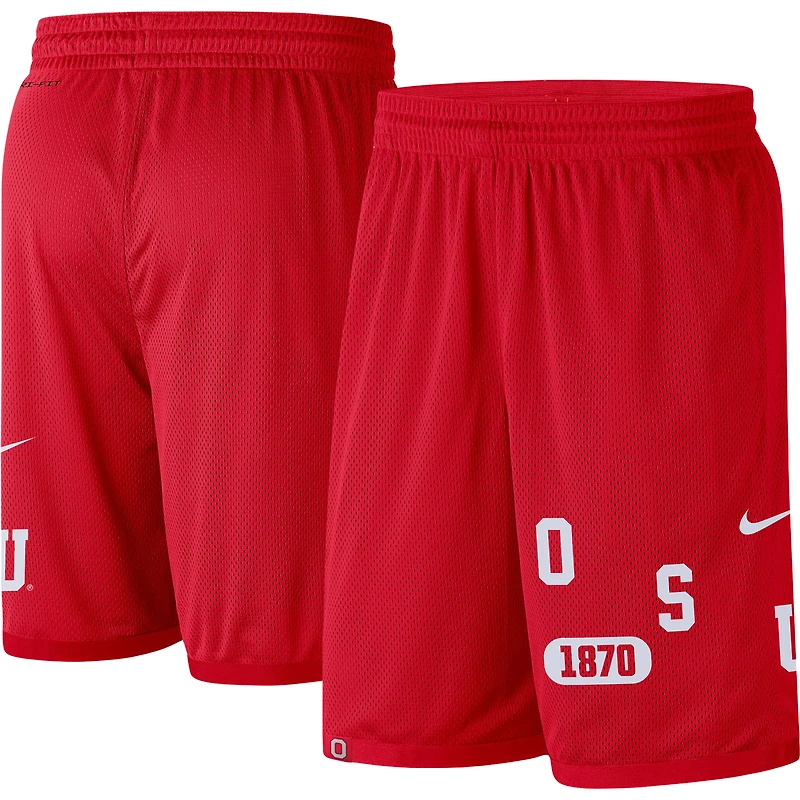 Men's Nike Scarlet Ohio State Buckeyes Wordmark Performance Shorts