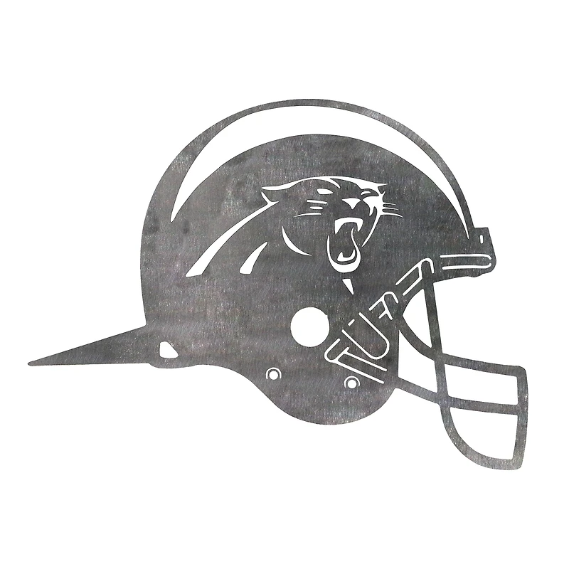 Carolina Panthers Metal Garden Art Helmet Spike