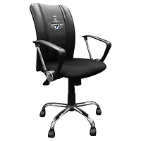 Black Tampa Bay Lightning 2021 Stanley Cup Champions Curve Task Chair