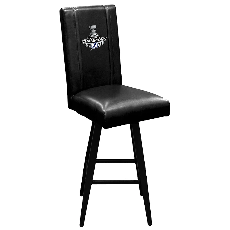Black Tampa Bay Lightning 2021 Stanley Cup Champions Swivel Bar Stool 2000