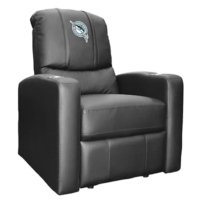 Black Florida Marlins Logo Stealth Manual Recliner